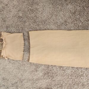 Forever 21 Tan Midi Skirt